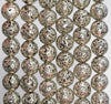 6mm Silver Plated Lava Gemstone Grade AAA Round Loose Beads 15.5 inch Full Strand (80006865-A226)