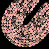 Natural Rhodonite Gemstone Micro Faceted Oval 11X7MM Loose Beads 7.5 inch Half Strand (80021475-D717)