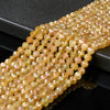 Natural Yellow Apatite Gemstone Grade AAA Micro Faceted Round 6MM 7MM Loose Beads (P96)