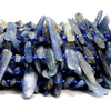 Natural Kyanite Gemstone Stick Pebble Chip 16-31MM Loose Beads (D715)