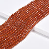 Natural Hessonite Garnet Gemstone Grade AAA Micro Faceted Round 3MM 4MM Loose Beads (P114)