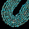 Natural Turquoise Gemstone Pebble Nugget Chip 11-7MM Loose Beads (D661)