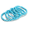 Turquoise Gemstone Round Bracelet 7-8MM 7.5 inch Strand (80021362-S56)