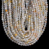 Natural Topaz Gemstone Grade AA Micro Faceted Round 5MM Loose Beads (P115)