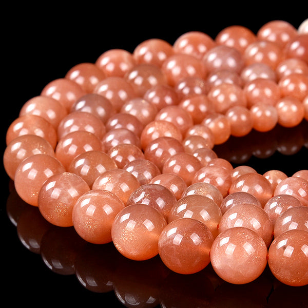 Natural Natural Sunstone Gemstone Grade AAA Round 6MM 8MM 10MM Loose Beads (D499)