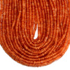 Orange Jade Gemstone Rondelle 4X2MM Loose Beads 14.5 inch Full Strand (80020060-D616)