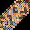 Multi Color Lava Gemstone Cross 11X9MM Loose Beads (D649)