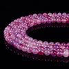 Purple Red Jade Gemstone Round 8MM Loose Beads 14.5 inch Full Strand (80020105-D619)