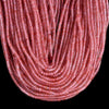 Cherry Quartz Gemstone Heshi Rondelle Slice 4X2MM Loose Beads 14.5 inch Full Strand (80019473-P105)