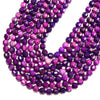 Sugilite Jasper Gemstone Faceted Prism Double Point Cut 6MM 8MM Loose Beads (D712)