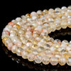 Natural Citrine Gemstone Grade A Micro Faceted Round 2MM 3MM 4MM 5MM 6MM Loose Beads (P96)