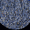 Natural Blue Sapphire Gemstone Grade AA 4X2MM Micro Faceted Rondelle Loose Beads 15 inch Full Strand (80018102-P87)