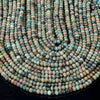 Natural Chrysocolla Fynchenite Gemstone Grade A Micro Faceted Rondelle 6X4MM Loose Beads (P89)