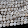 Natural White Crazy Lace Agate Gemstone Round 4MM 6MM 8MM 10MM Loose Beads (D548)