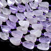 Natural Lavender Amethyst Gemstone Twist Oval 16X12MM 18X13MM 24X18MM Loose Beads (D422)