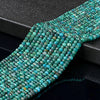 Natural Chrysocolla Azurite Gemstone Grade AAA 4X2MM Micro Faceted Rondelle Loose Beads 15 inch Full Strand (80018124-P89)