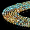 Natural Turqouise Gemstone Grade A Round 2MM Loose Beads 15 inch Full Strand (80020674-P118)