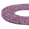 Purple Jade Gemstone Round 6MM Loose Beads 14.5 inch Full Strand (80020223-D628)