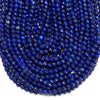 Lapis Blue Jade Gemstone Facetecd Round 6MM Loose Beads (D630)