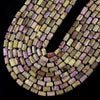 Natural Atlantisite Stichtite Gemstone Faceted Round Tube 12X8MM Loose Beads (D725)