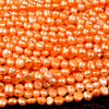 Freshwater Orange Pearl Gemstone Potato Nugget 5-7MM Loose Beads (S28)