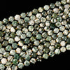 Natural Green Tree Agate Gemstone Micro Faceted Hexagon Star 11MM Loose Beads 7.5 inch Half Strand (80021526-D722)