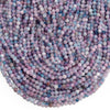 Purple Blue Jade Gemstone Round 4MM Loose Beads 14.5 inch Full Strand (80020082-D617)
