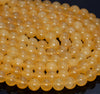 6mm Natural Rare Honey Calsite Gemstone Grade AAA Orange Smooth Round 6mm Loose Beads 15.5 inch Full Strand (80005161-458)