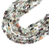 Natural Green Phantom Quartz Gemstone 6-8MM Pebble Nugget Loose Beads (D466)