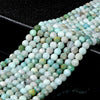 Natural Amazonite Gemstone Grade AA Micro Faceted Round 6MM Loose Beads (P99)