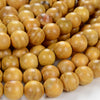 Natural Golden Sandalwood Mala Meditation Beads Round 6MM 8MM 10MM 12MM Loose Beads 16 inch BULK LOT (6-W0)