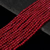 Ruby Red Color Jade Gemstone Round 4MM Loose Beads 14.5 inch Full Strand (80020069-D616)