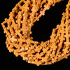 Orange Lava Gemstone Cross 11X9MM Loose Beads (D649)