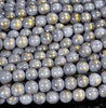 Gray Gold Mashan Jade Gemstone Round 4MM 6MM 8MM 10MM Loose Beads (D571)
