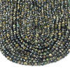 Natural Dark Green Tourmaline Gemstone Grade AA Micro Faceted Round 5MM Loose Beads (P97)