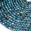 Natural Blue Apatite Gemstone Faceted Cylinder Wheel Tube 5X4MM 7X6MM 8X5MM 9X6MM 10X7MM Loose Beads (D417)