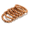 Natural Pearwood Round Bracelet 6MM 8MM 10MM 12MM 7.5 inch Strand (S59)