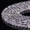 Natural Super Seven Quartz Gemstone Round 5MM 6MM 7MM 8MM 9MM Loose Beads 7.5inch Half Strand (D549)