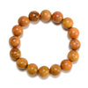Natural Golden Sandalwood Round Bracelet 6MM 8MM 10MM 12MM 7.5 inch Strand (S58)