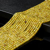 Natural Yellow Opal Gemstone Grade AAA 4X3MM Micro Faceted Rondelle Loose Beads 15 inch Full Strand (80018145-P91)