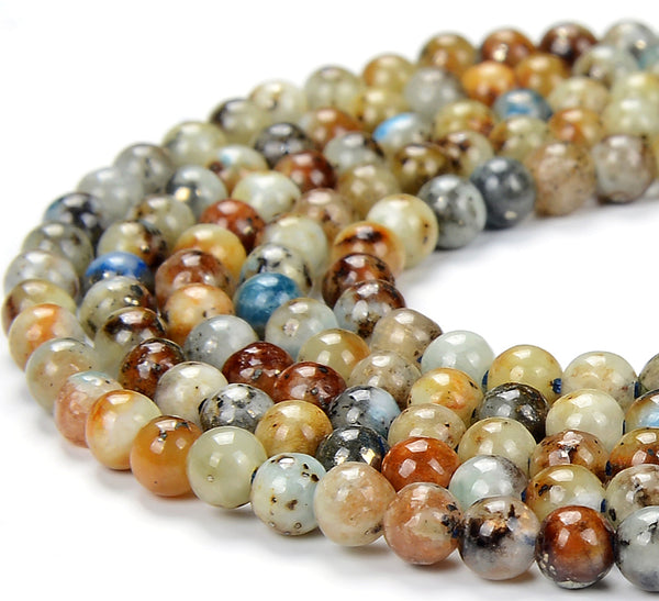 4MM Natural Rare Hackmanite UV Reactive Fluorescent Gemstone Grade A Round Loose Beads (P83)