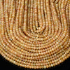 Natural Honey Yellow Apatite Gemstone Grade AAA Micro Faceted Rondelle 4X3MM 6X4MM Loose Beads (P91)