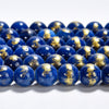 Blue Gold Mashan Jade Gemstone Round 4MM 6MM 8MM 10MM Loose Beads (D572)