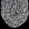 Natural Sodalite Gemstone Micro Faceted Round 4MM Loose Beads 15 inch Full Strand (80020508-P114)