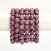 Natural Lepidolite Mica Gemstone Grade AAA Round Bracelet 10MM 7.5 inch Strand (80021364-S56)