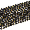 Natural Black Onyx Gemstone Micro Faceted Hexagon Star 11MM Loose Beads 7.5 inch Half Strand (80021530-D722)