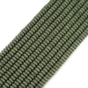 Dark Green Lava Gemstone Rondelle 8X4MM Loose Beads (D648)