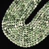 Natural Green Spot Jasper Gemstone Micro Faceted Oval 8X6MM Loose Beads 7.5 inch Half Strand (80021459-D717)
