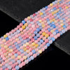 Morganite Color Jade Gemstone Facetecd Round 6MM Loose Beads (D630)