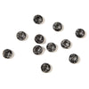 Natural Snowflake Obsidian Gemstone Large Hole Beads Rondelle Donut 14MM BULK LOT 2,6,12,24,50 Beads (80021191-S63)